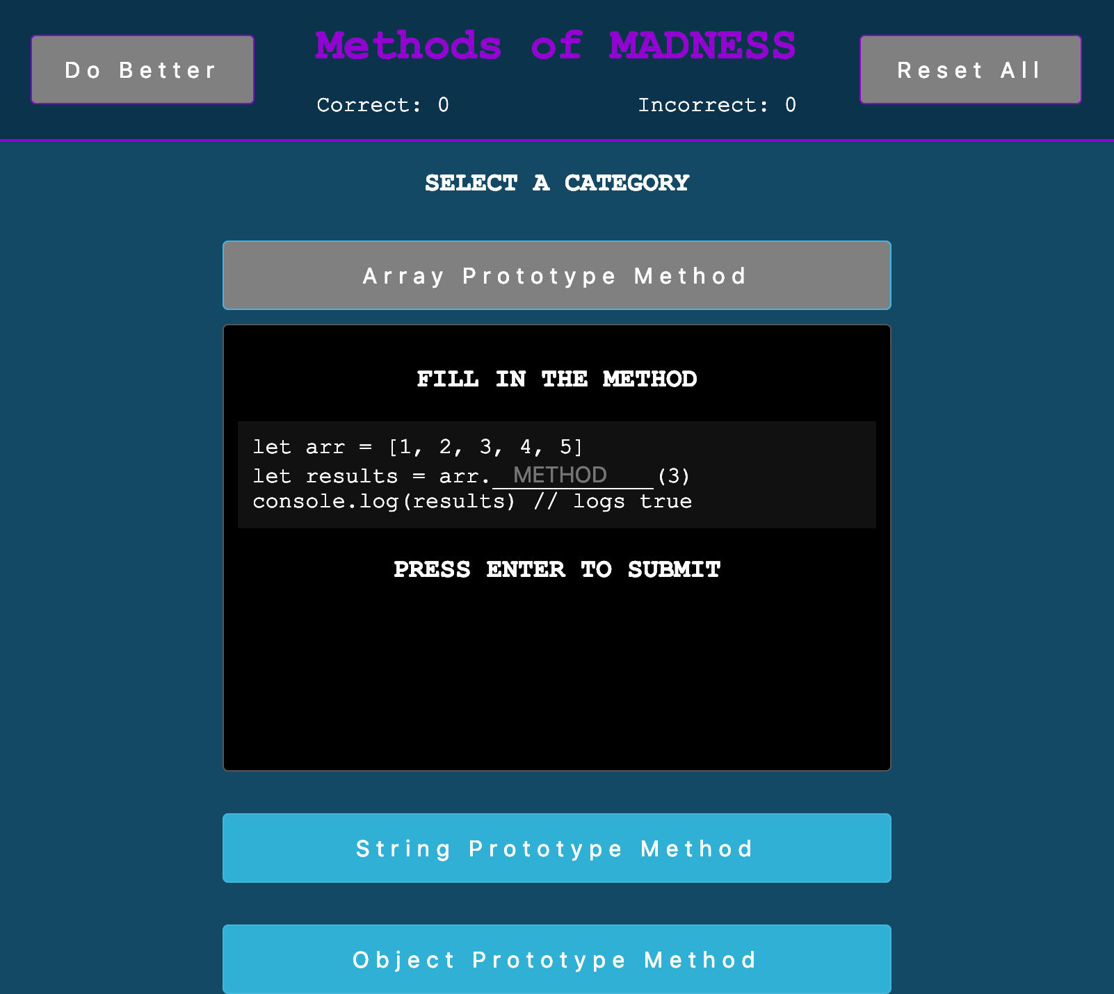 GitHub - DekayHaHa/Method-Flash-Cards: Studying tool for JavaScript ...