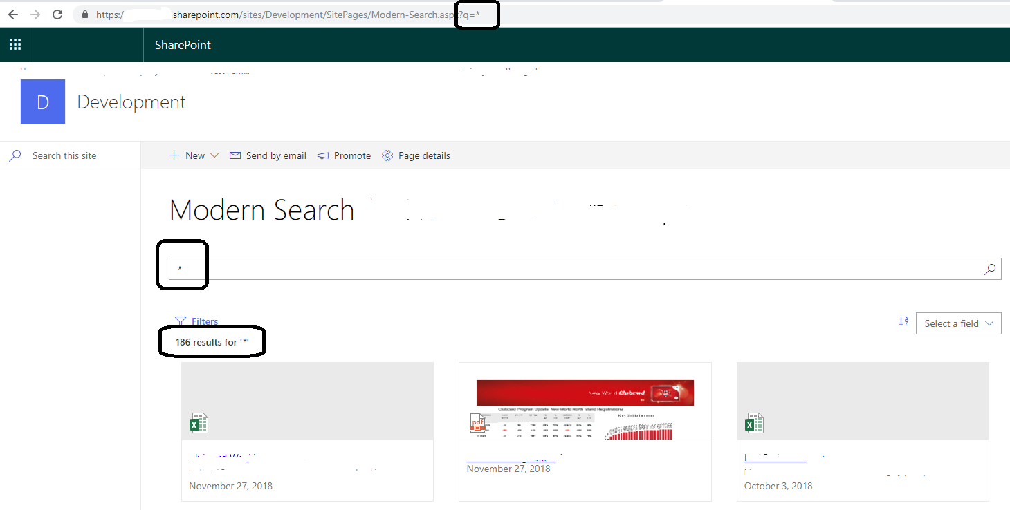 default search