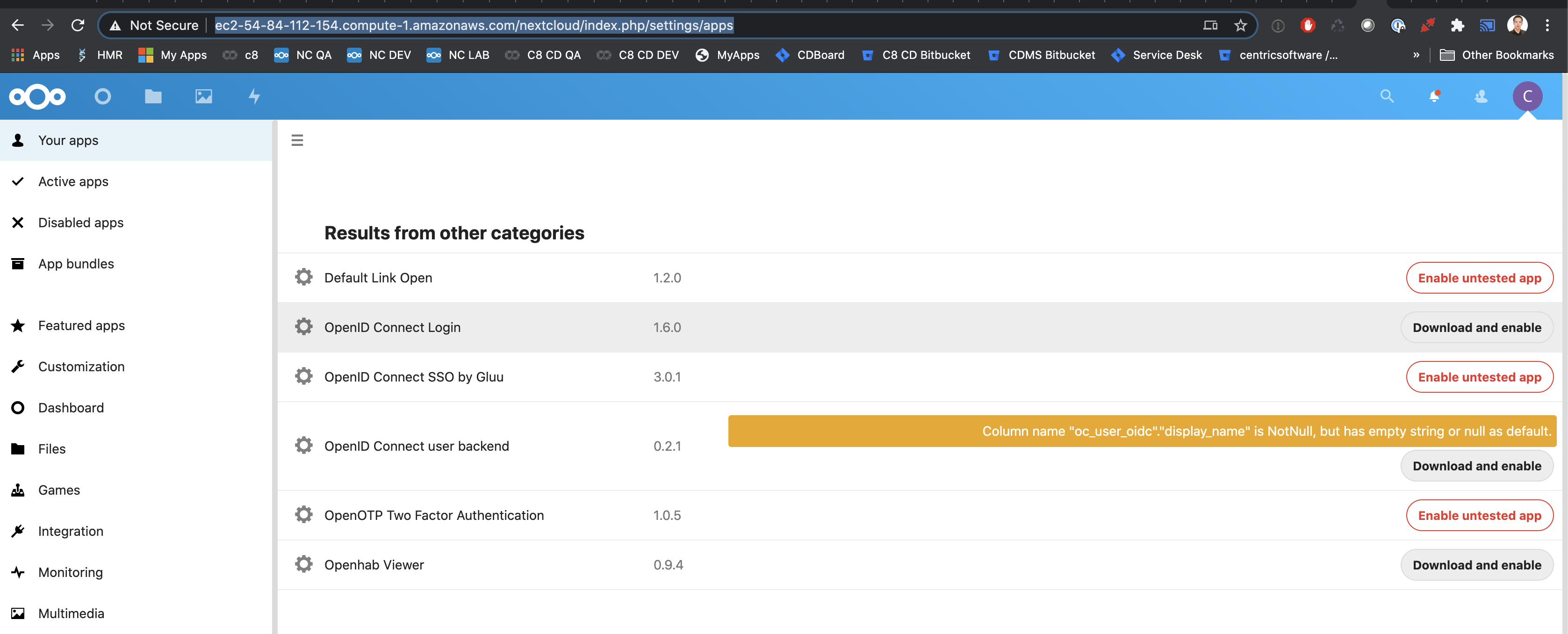 Not able to authenticate external user backend(specifically Keycloak