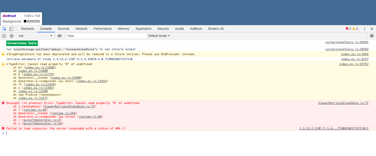 Few studies don't open with error in console · Issue #742 · OHIF ...