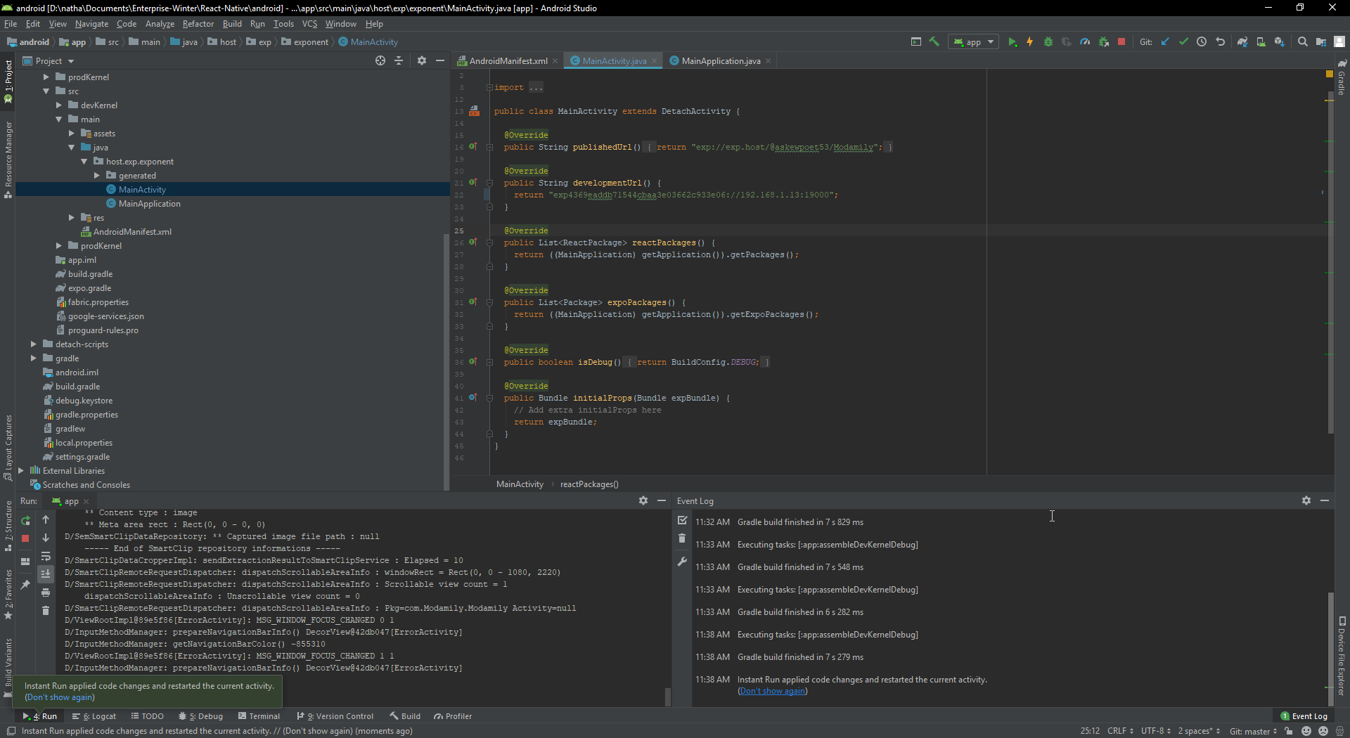 Android Detached Build points to wrong port · Issue #4552 · expo/expo ...