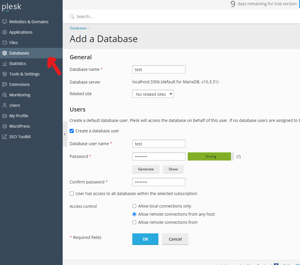 In which DataBase, we create the Plesk table? · Issue #3 · megoRU/Plesk ...