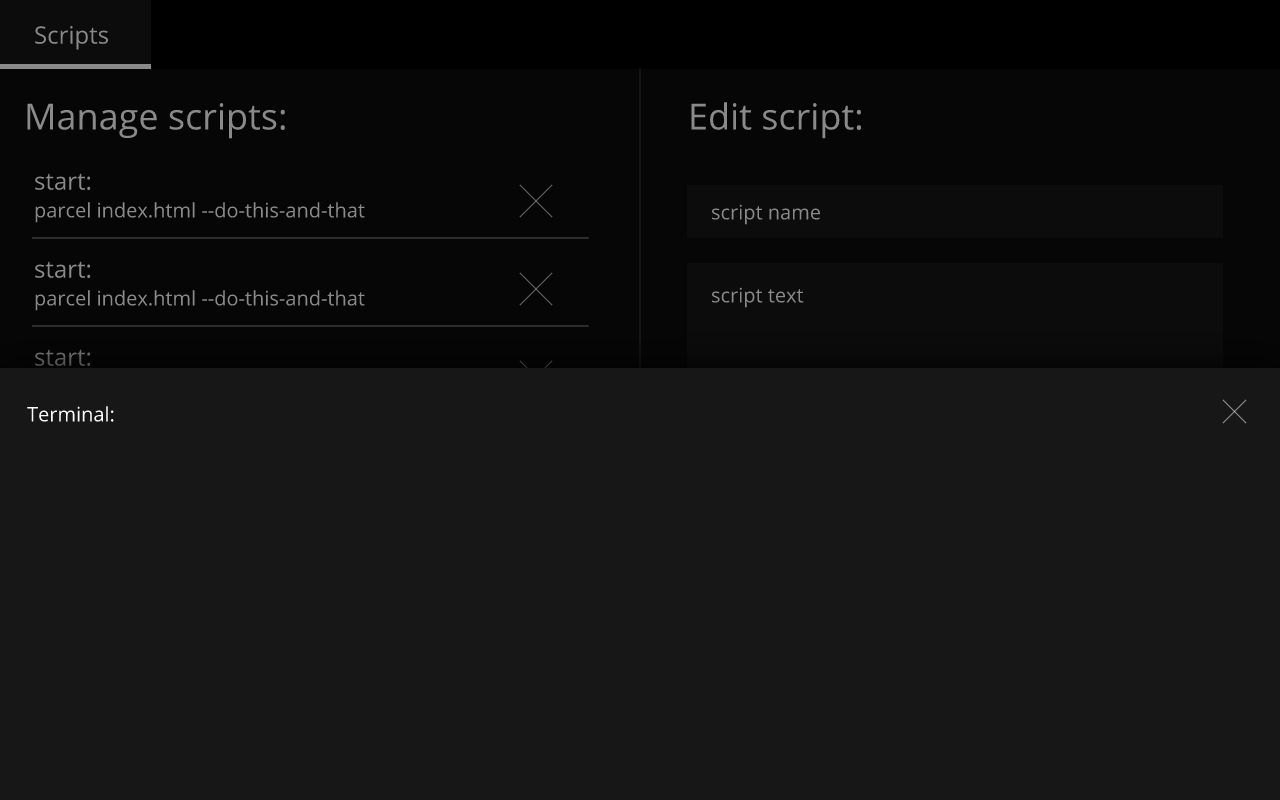 An idea of how the interface could be