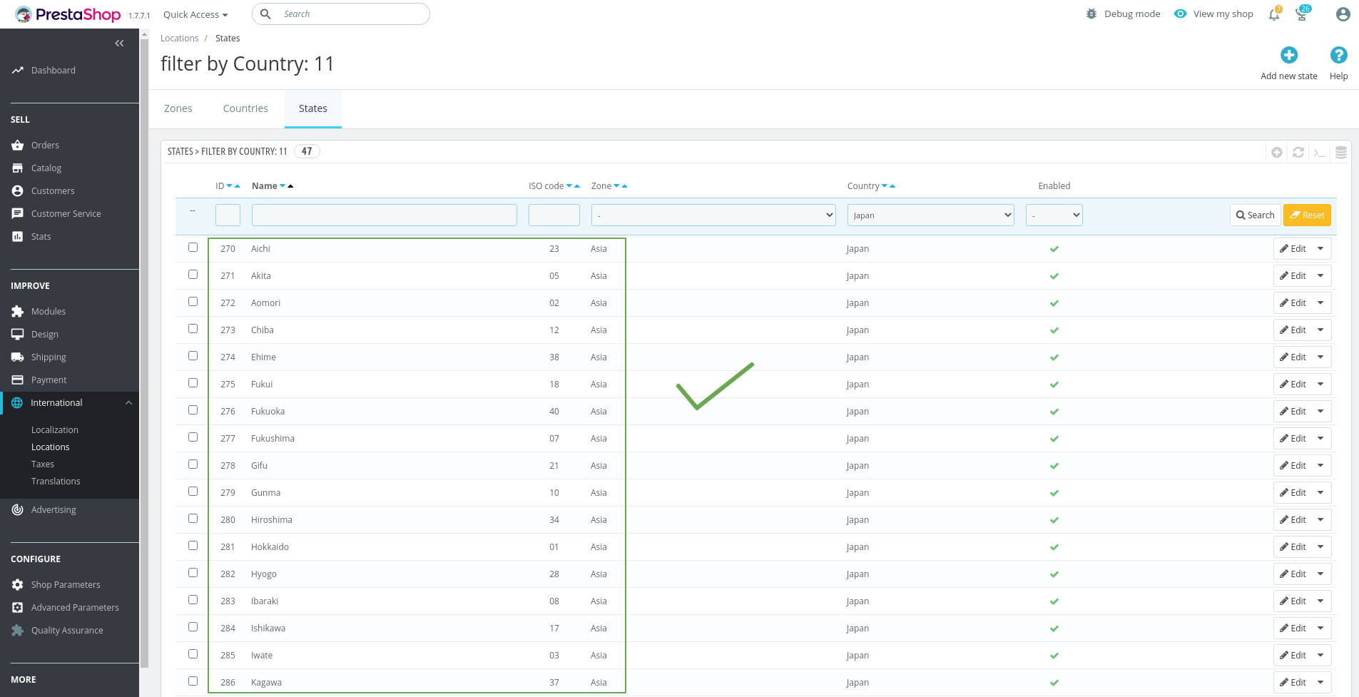 Japan States in double with different iso · Issue #12252 · PrestaShop ...