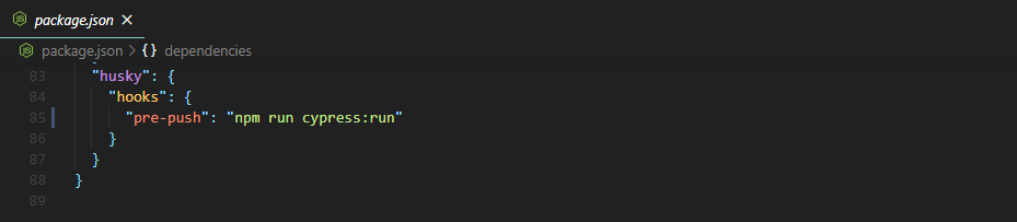 Error: Cannot find module (When running cypress in pre push + Visual ...