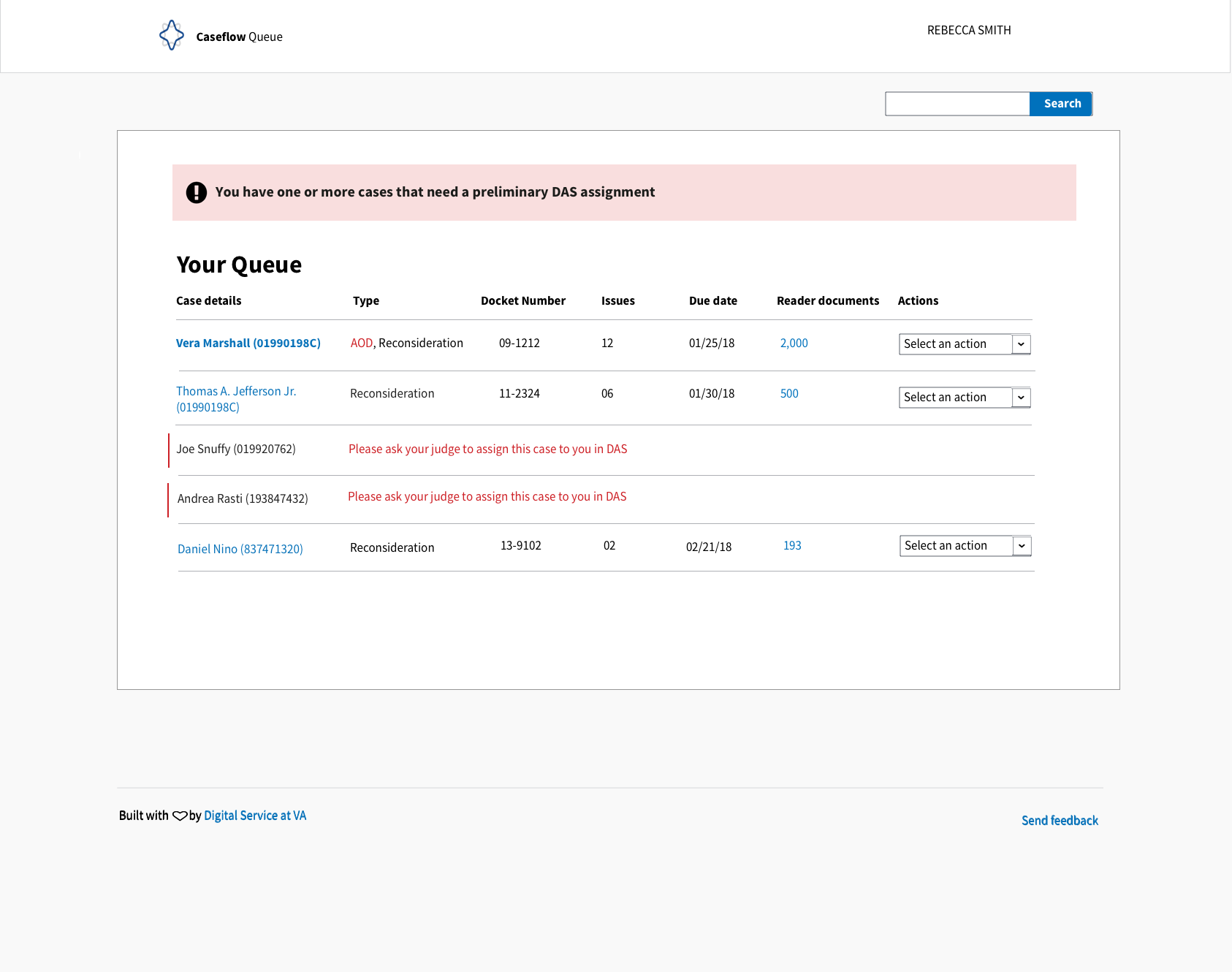 Queue table Messaging for cases without DECASS records · Issue 4652