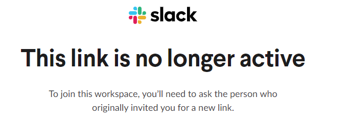 Hyperlink of slack in README file is no longer active · Issue #600 ...