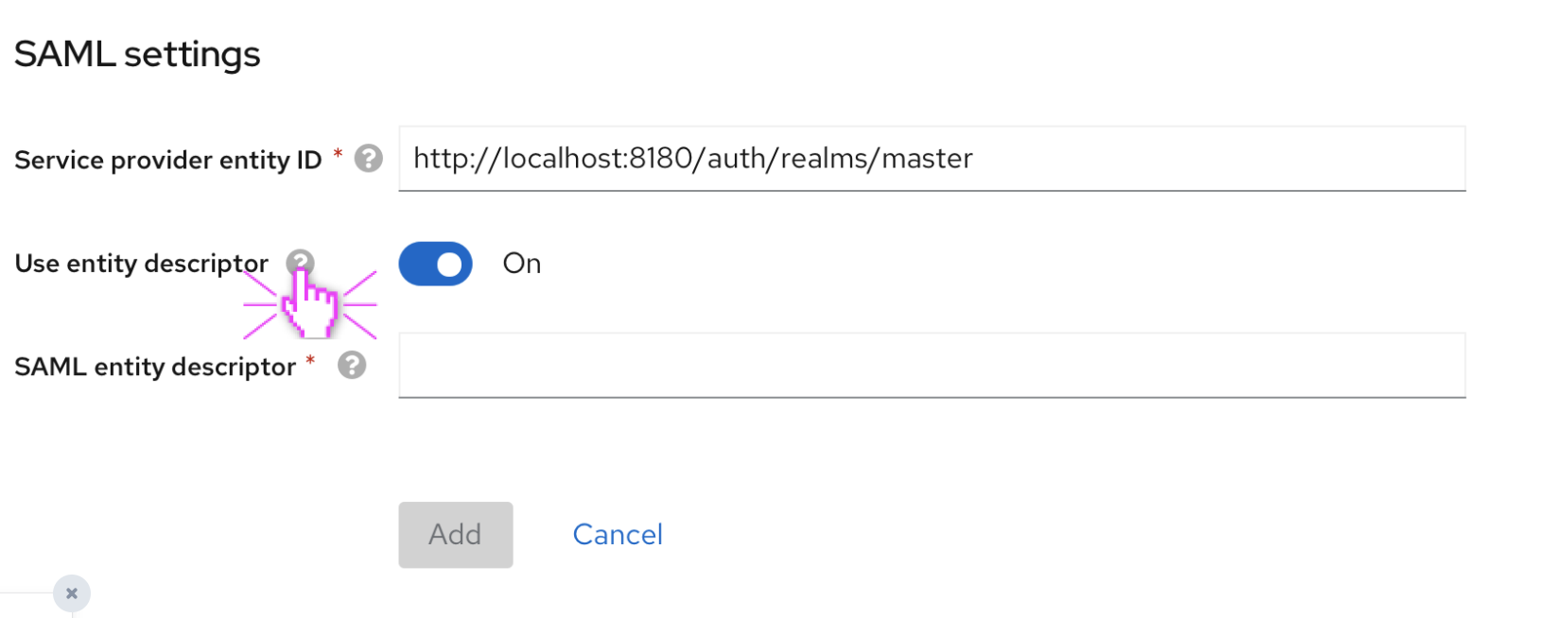 [UX Review] Add SAML provider screen bugs · Issue #18443 · keycloak ...