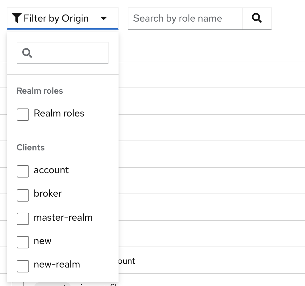 [UX Review] Realm roles / client roles / User registrations: the modal ...