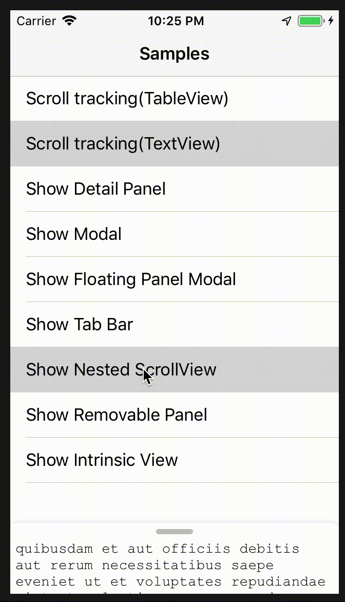 Horizontal scroll view inside content view · Issue #76 · scenee ...