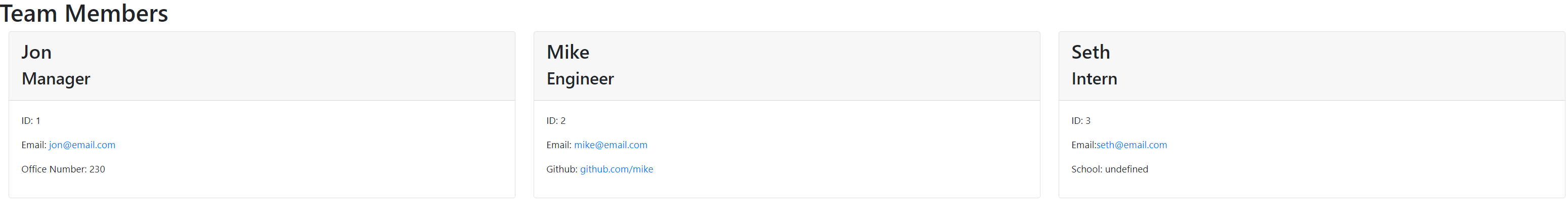 GitHub - mikeforge/team-profile-generator