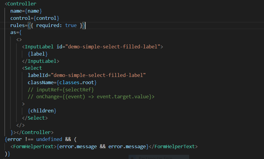 error handling on material ui select · react-hook-form · Discussion ...