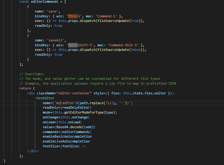 Regex failing for custom commands · Issue #4110 · ajaxorg/ace · GitHub