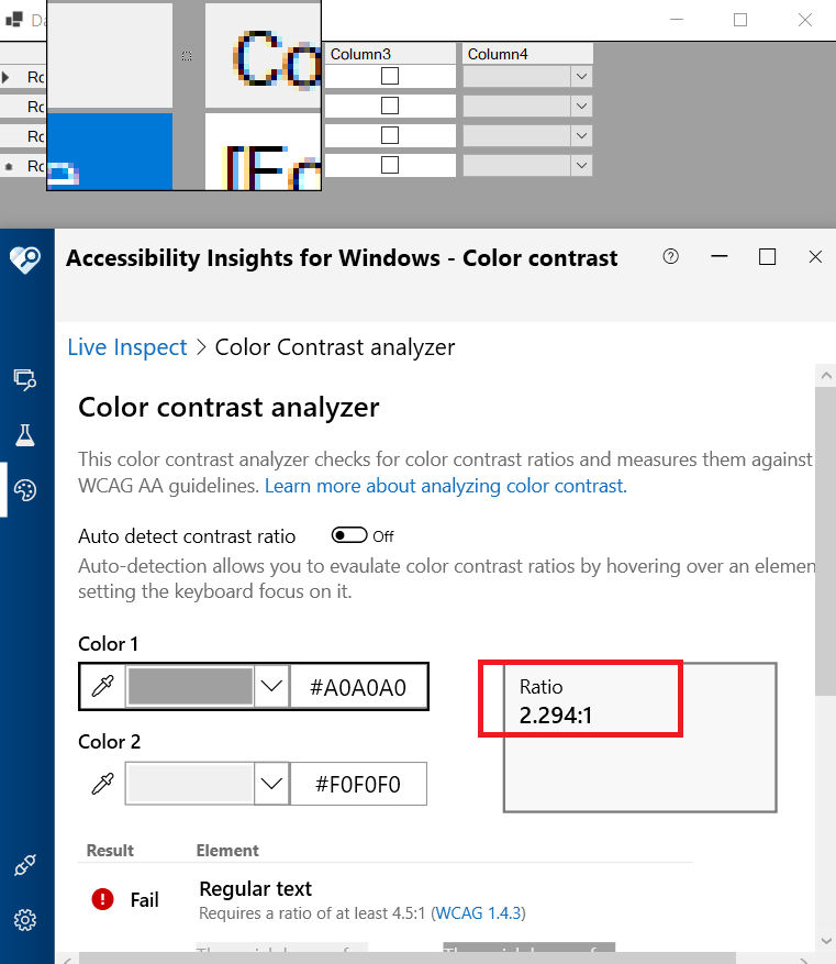 MAS 1.4.11 Luminosity contrast ratio of the divider lines of the