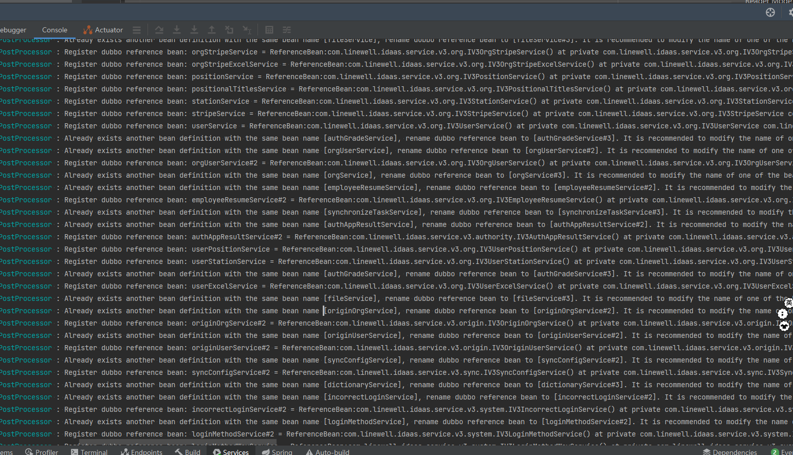 Already exists another bean definition with the same bean name · Issue
