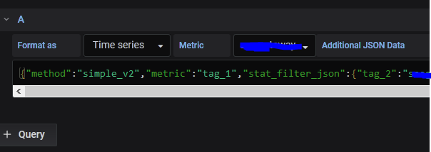Missing "metric" and "additional Json Data" buttons/fields - Grafana ...