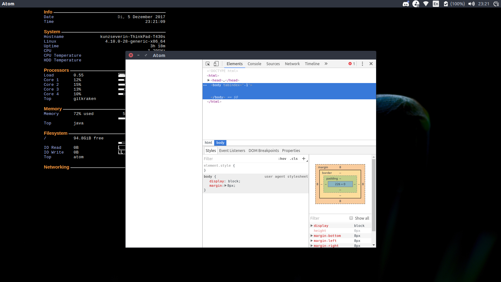 Atom opening into Web Developer Tools · Issue #16327 · atom/atom · GitHub