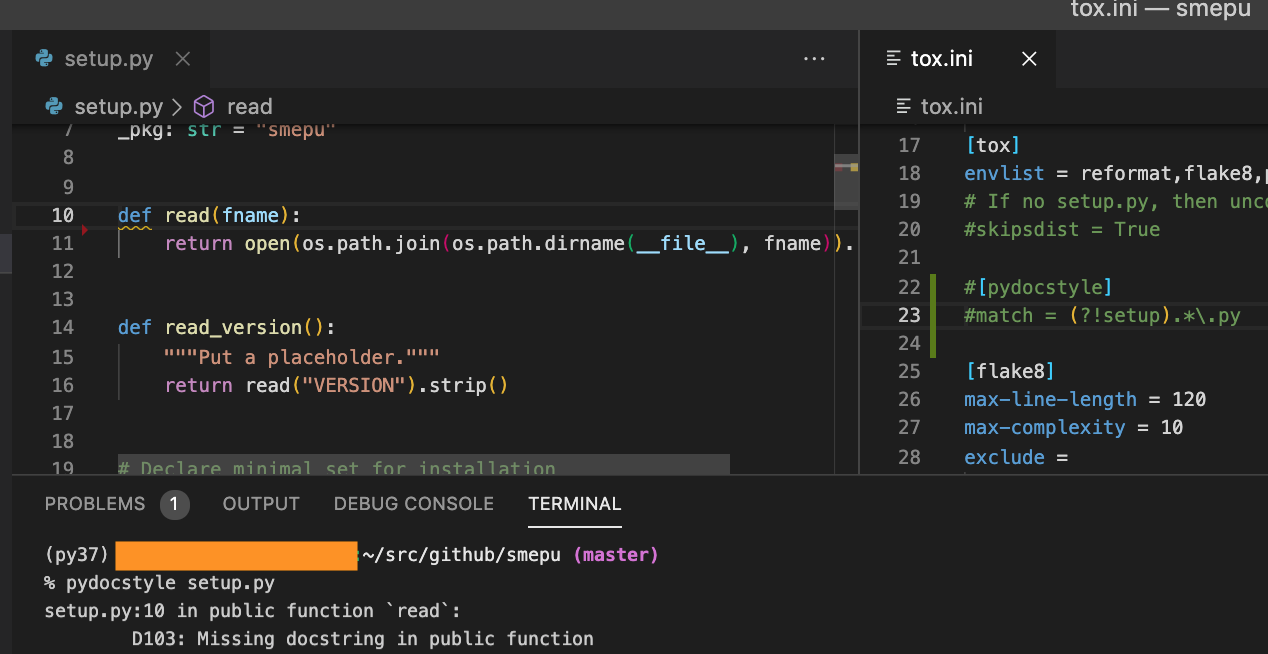 Workspace does not respect pydocstyle's match setting. · Issue #11728 ...