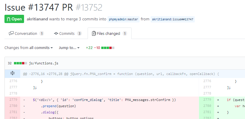 Drop table confirmation · Issue #13747 · phpmyadmin/phpmyadmin · GitHub