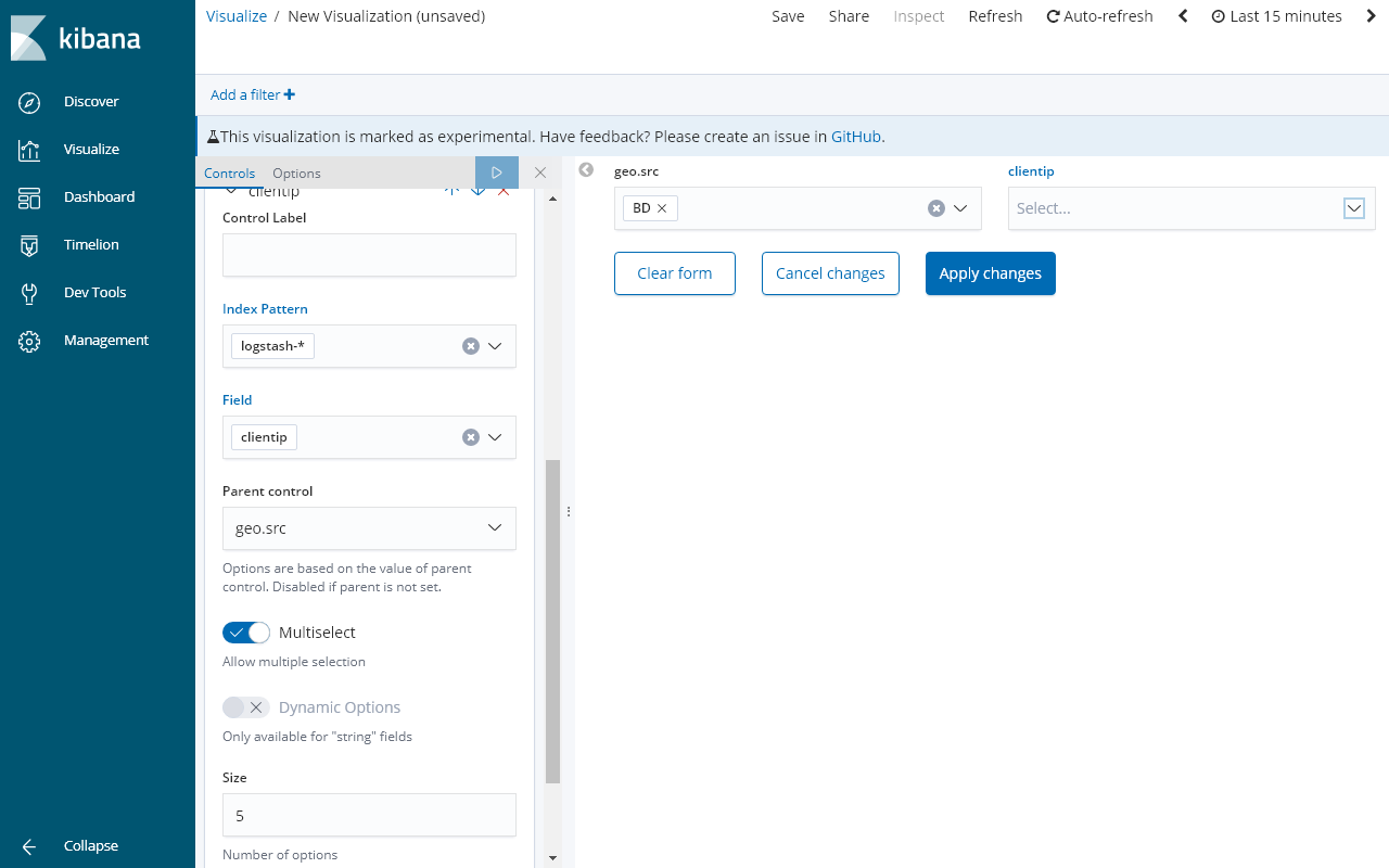 Failures with visualize input controls functional tests · Issue #29193 ...
