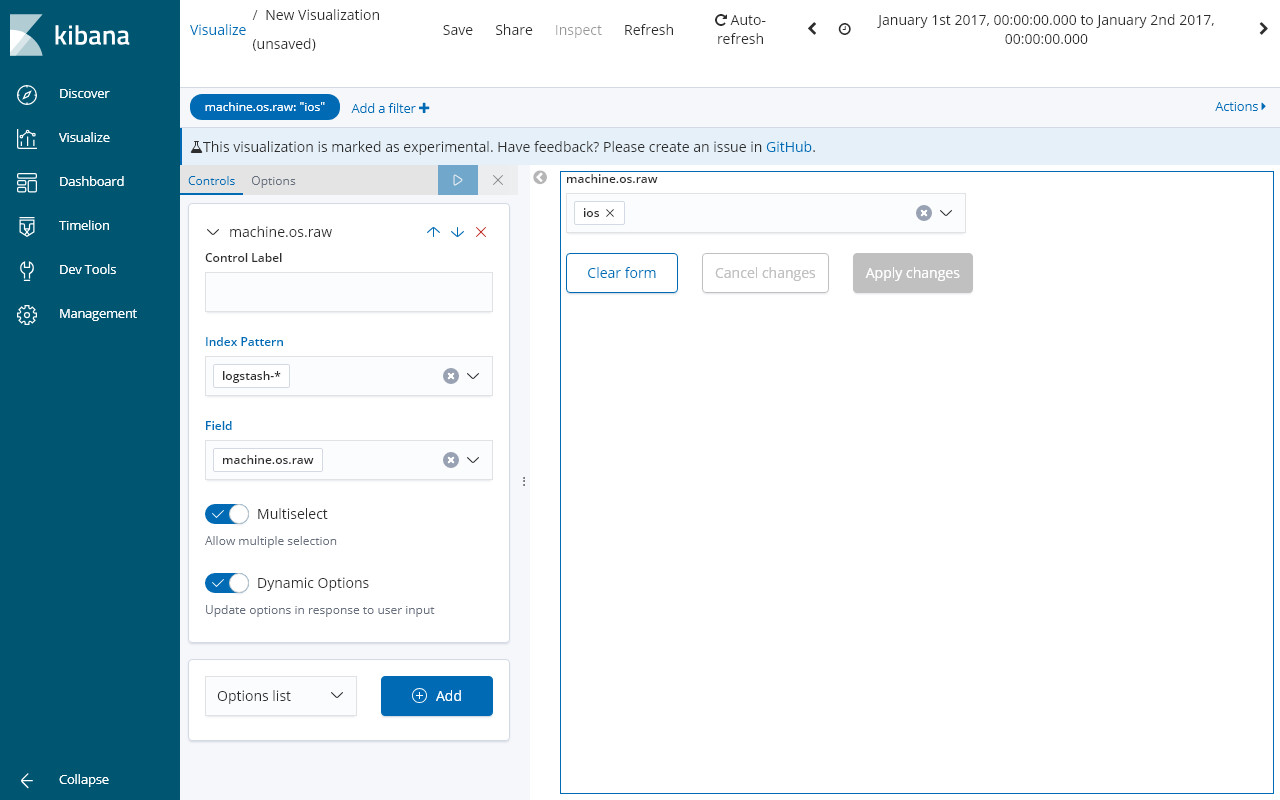 Failures with visualize input controls functional tests · Issue #29193 ...