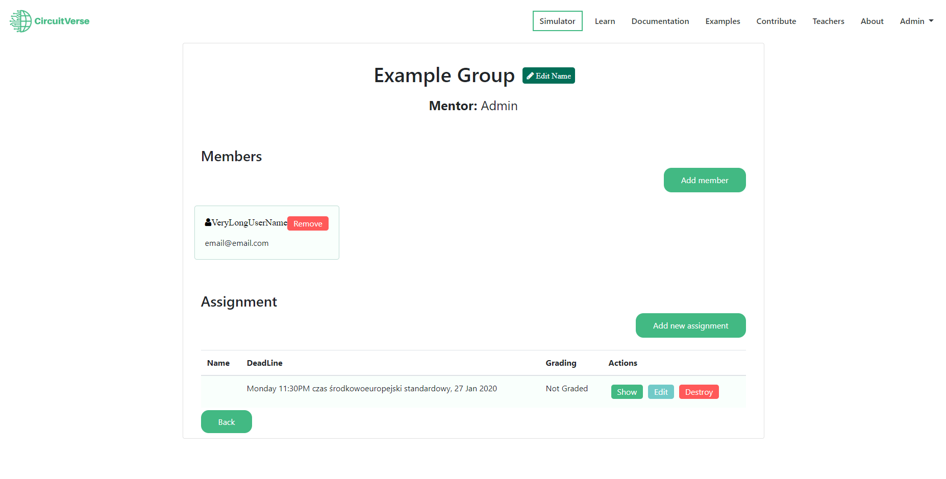 Group Page can look better [new UX] · Issue #1033 · CircuitVerse ...