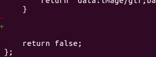 Git diff shows same line removed and added when we save file without ...