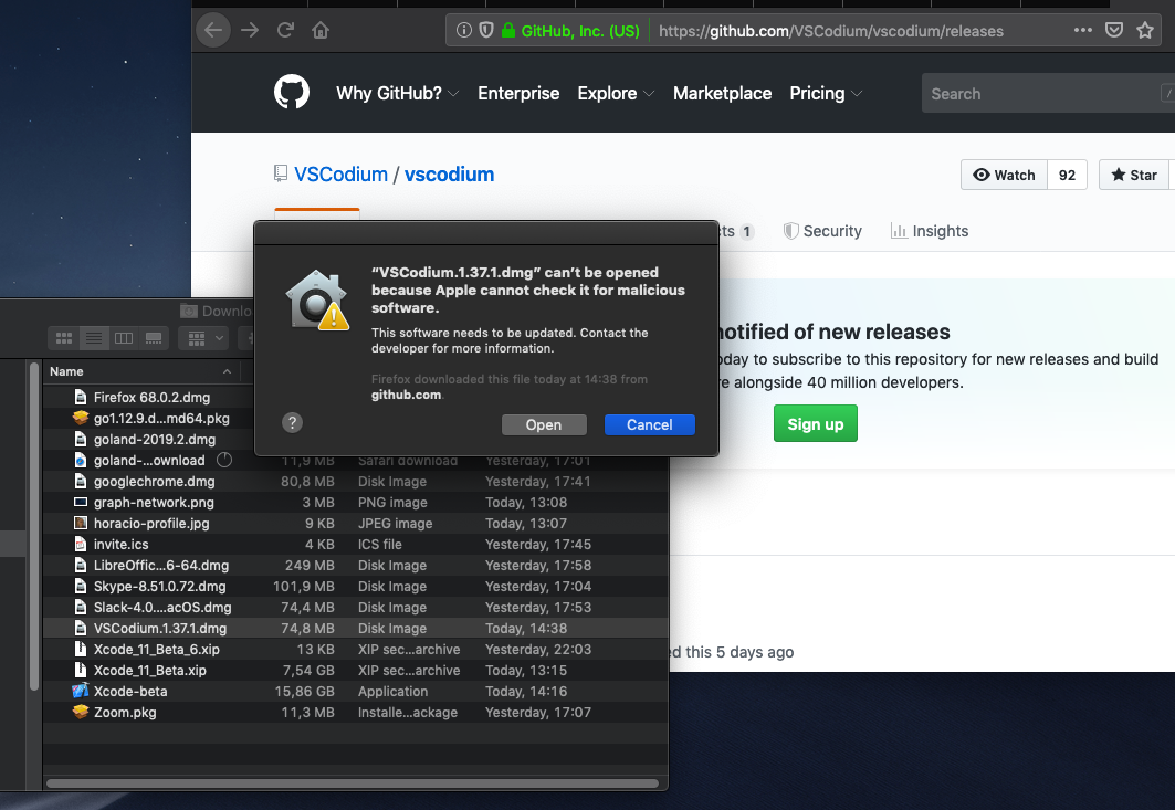 VsCodium Won t Start On Mojave Issue 245 VSCodium vscodium GitHub Vscodium won t start on mojave issue 245 vscodium vscodium github