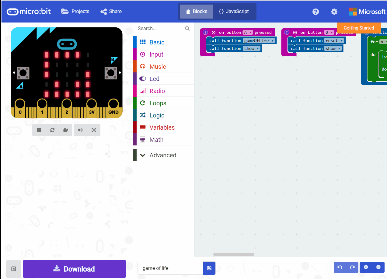 Example project "Game of Life" can't be run on alpha · Issue #871 ...