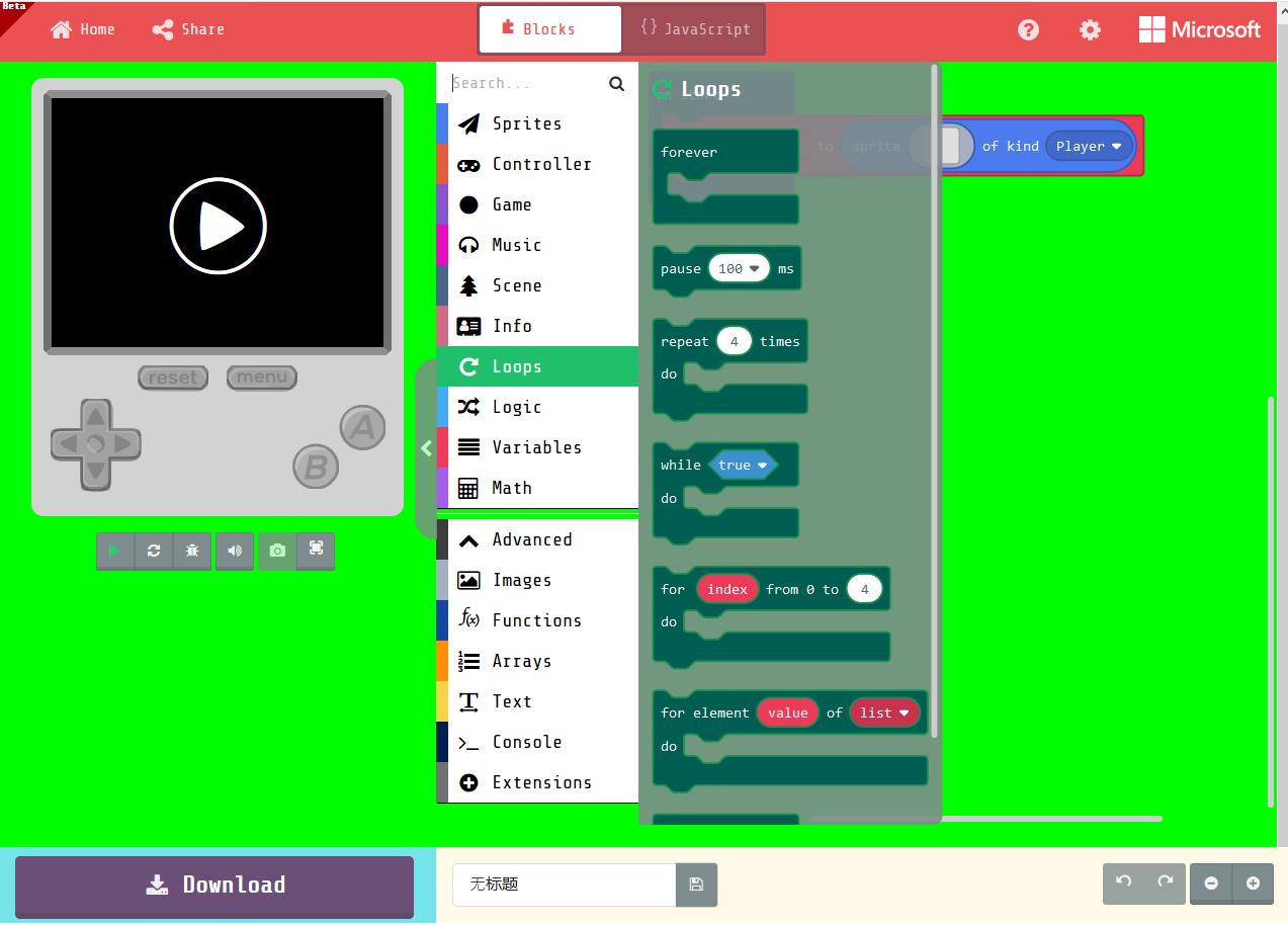 Blocks' color in "Loops" changed after opening green screen · Issue ...