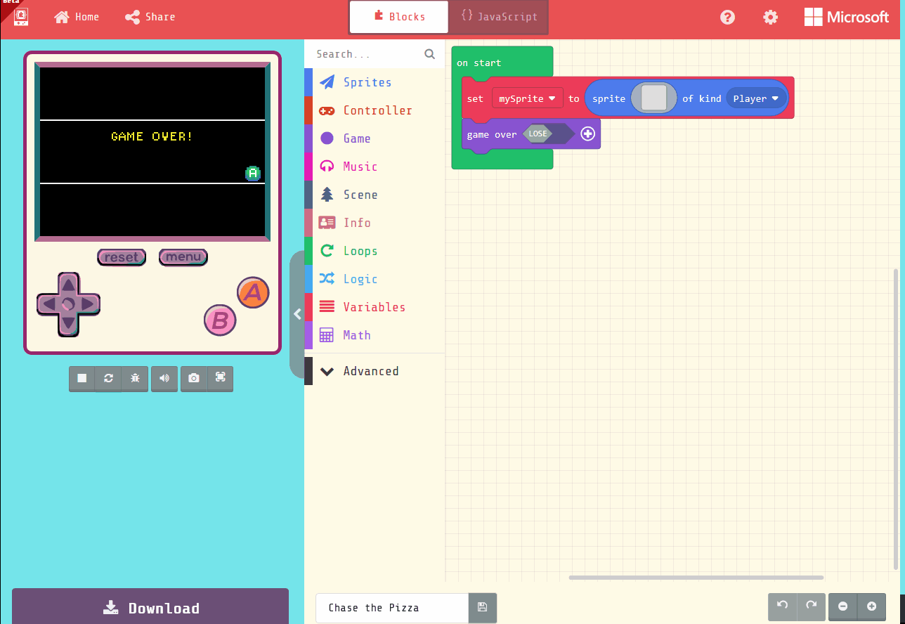 Clicking "+" on block "game over" doesn't work · Issue #1455 ...