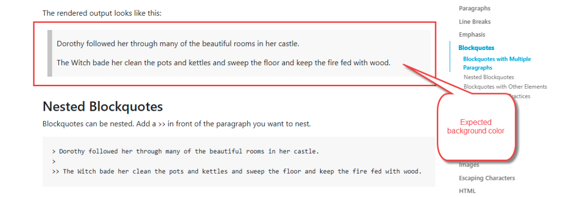 How can i add background color for blockquotes? · Issue #458 · noties ...
