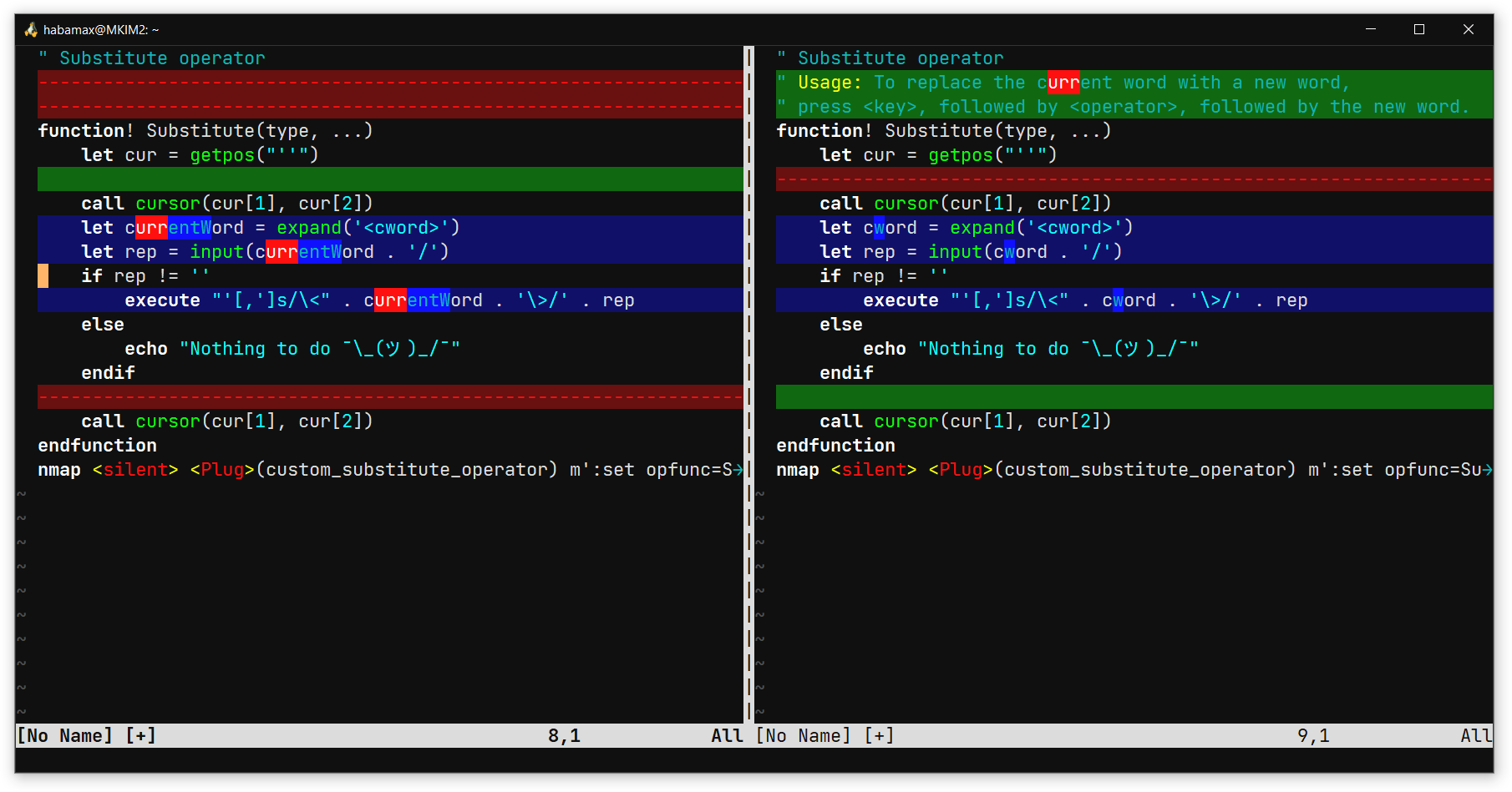 Review: diff colors visibility · Issue #112 · vim/colorschemes · GitHub