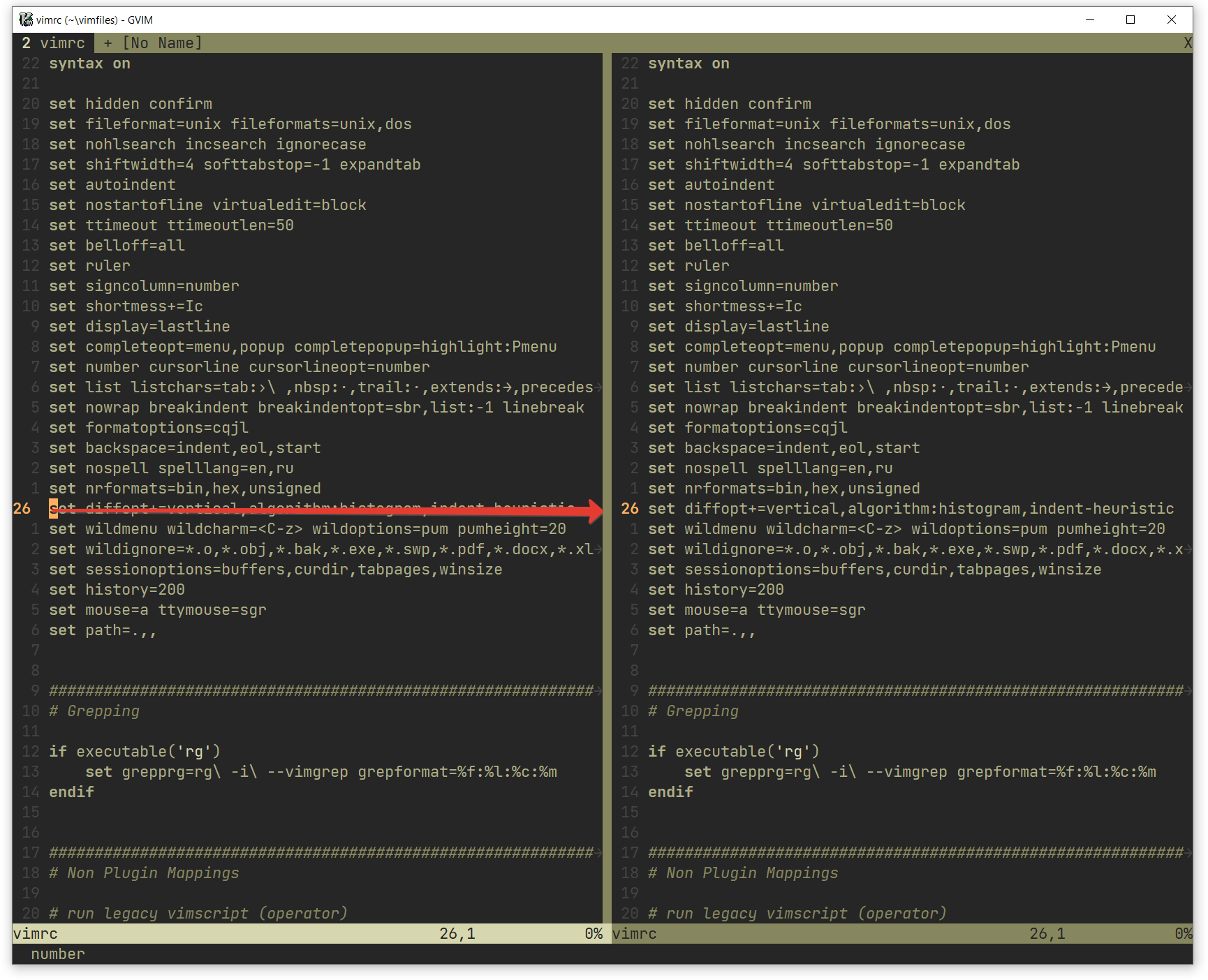 Align Right Current Line Number When set Nu Rnu Issue 9847 Vim 