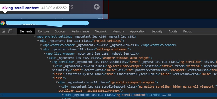 Scrollbar makes content too wide when it appears in v. 7.2.1-beta.0 ...