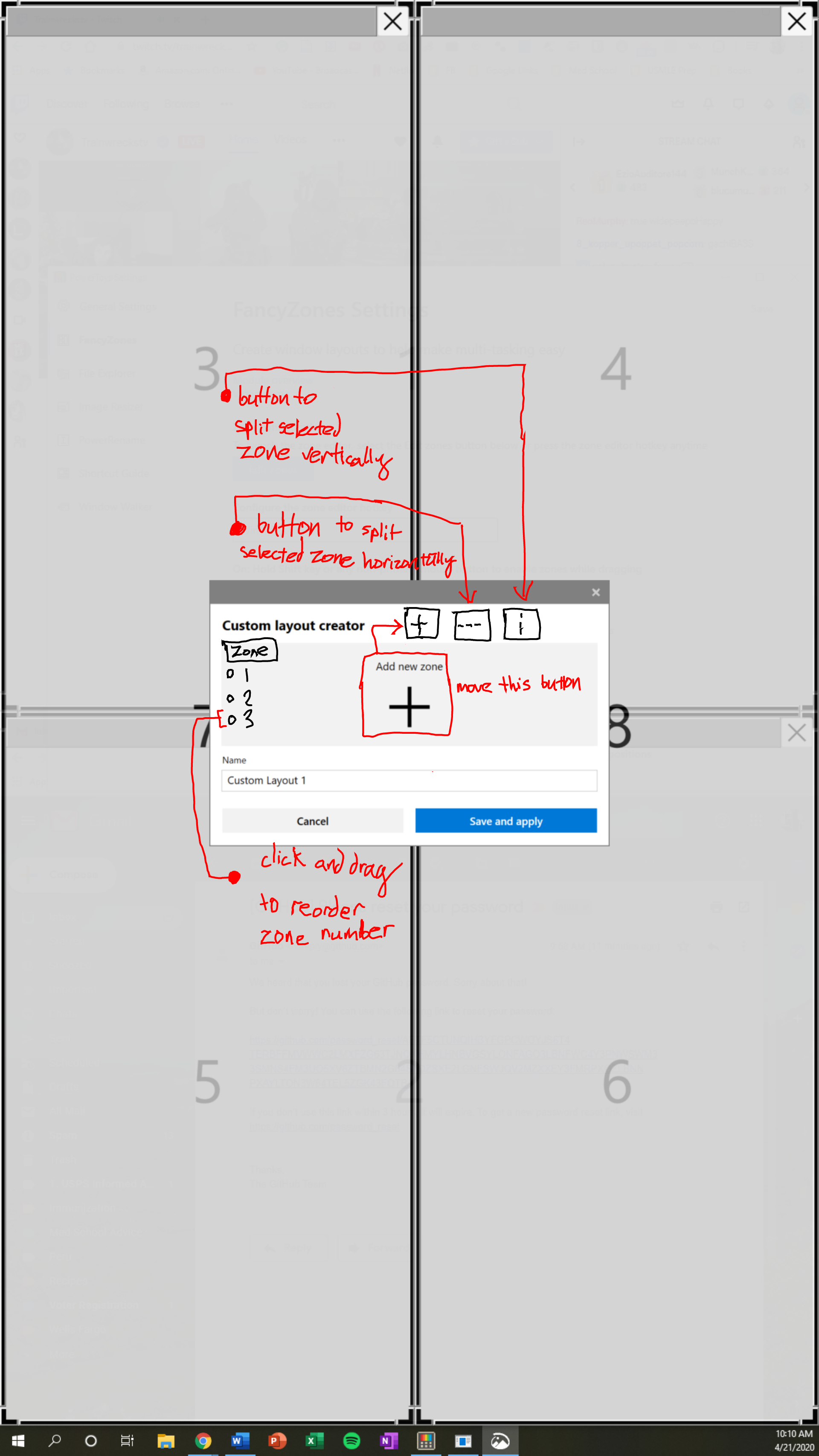 Feature UI implementation Mockup