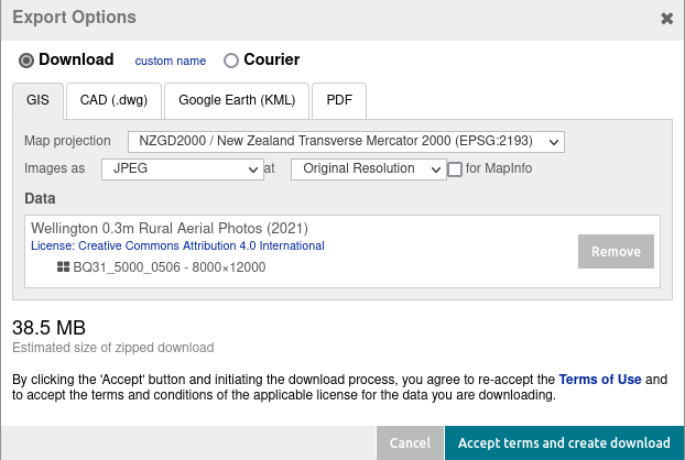 Download settings on LDS