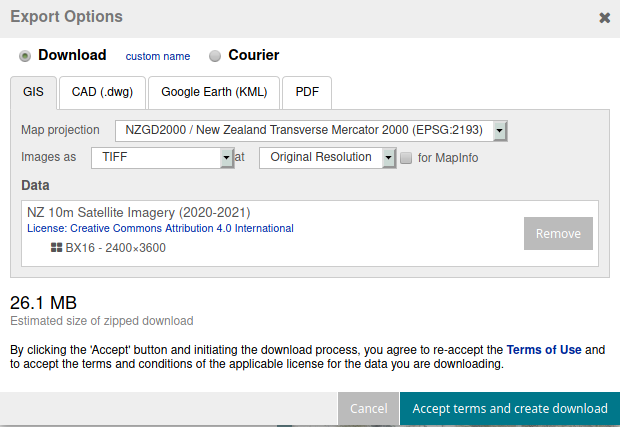 Download settings on LDS