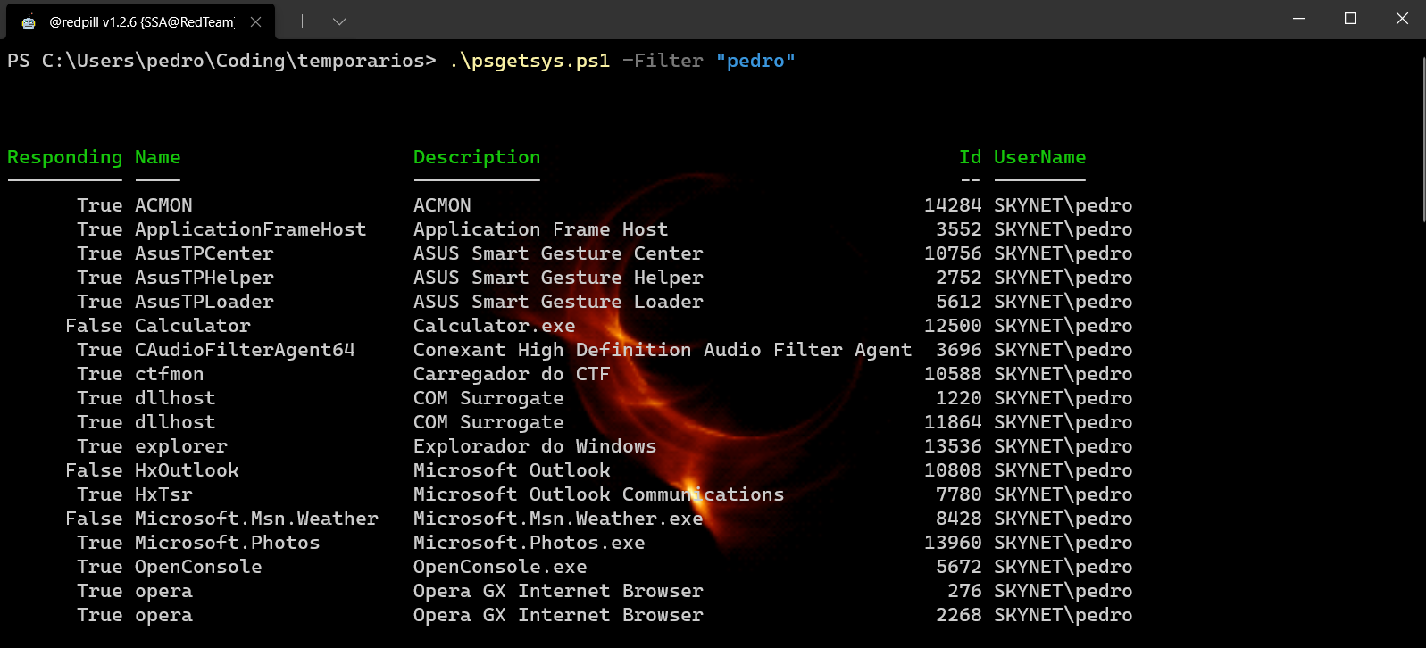 Powershell/C to spawn a process under a different parent process! · GitHub