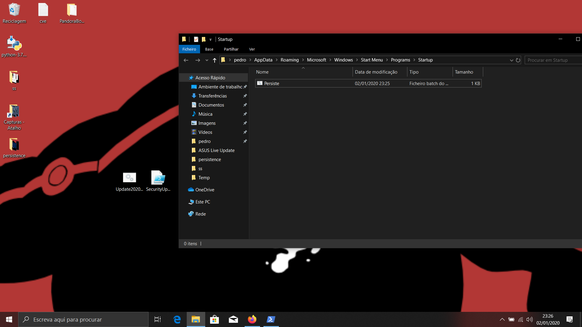 Add persistence to the dropper · GitHub