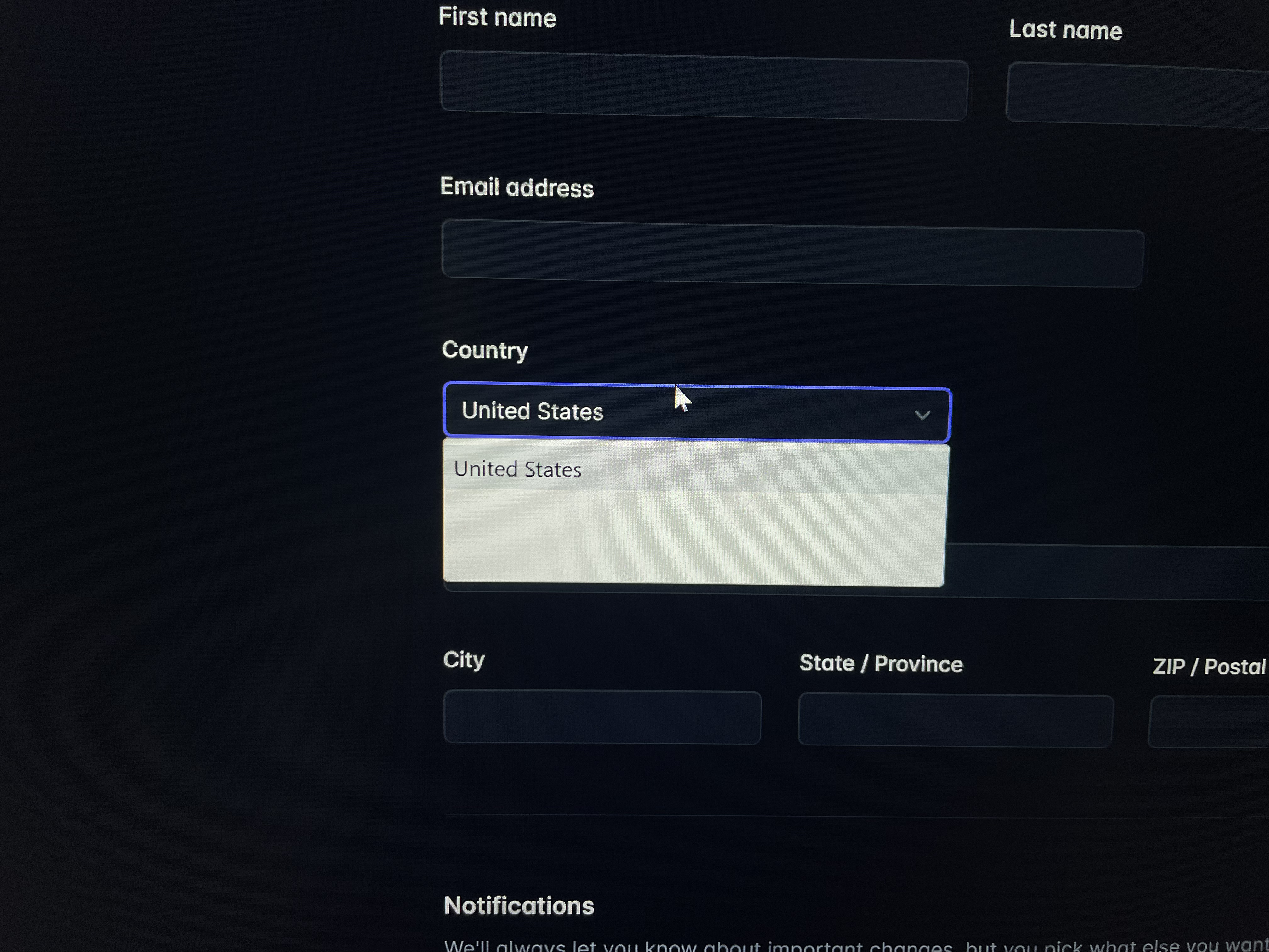 "Stacked on Dark" Form Component dropdown issues on Windows · Issue ...