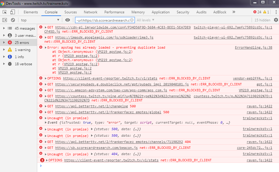 General Issues 500 And 404 Errors Bttv Ffz Emote Integration Not Showing Up When Enabled Issue 3433 Night Betterttv Github