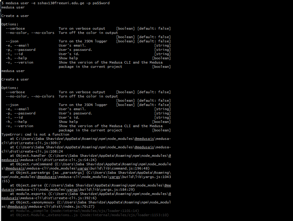 ## Medusa user creation · Issue #196 · medusajs/admin · GitHub