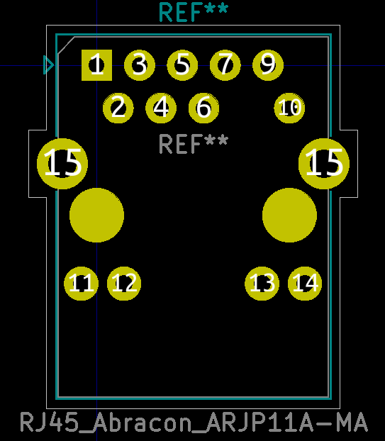 Connector Abracon RJ45 ARJP11A-MA (!1940) · Merge requests · KiCad ...