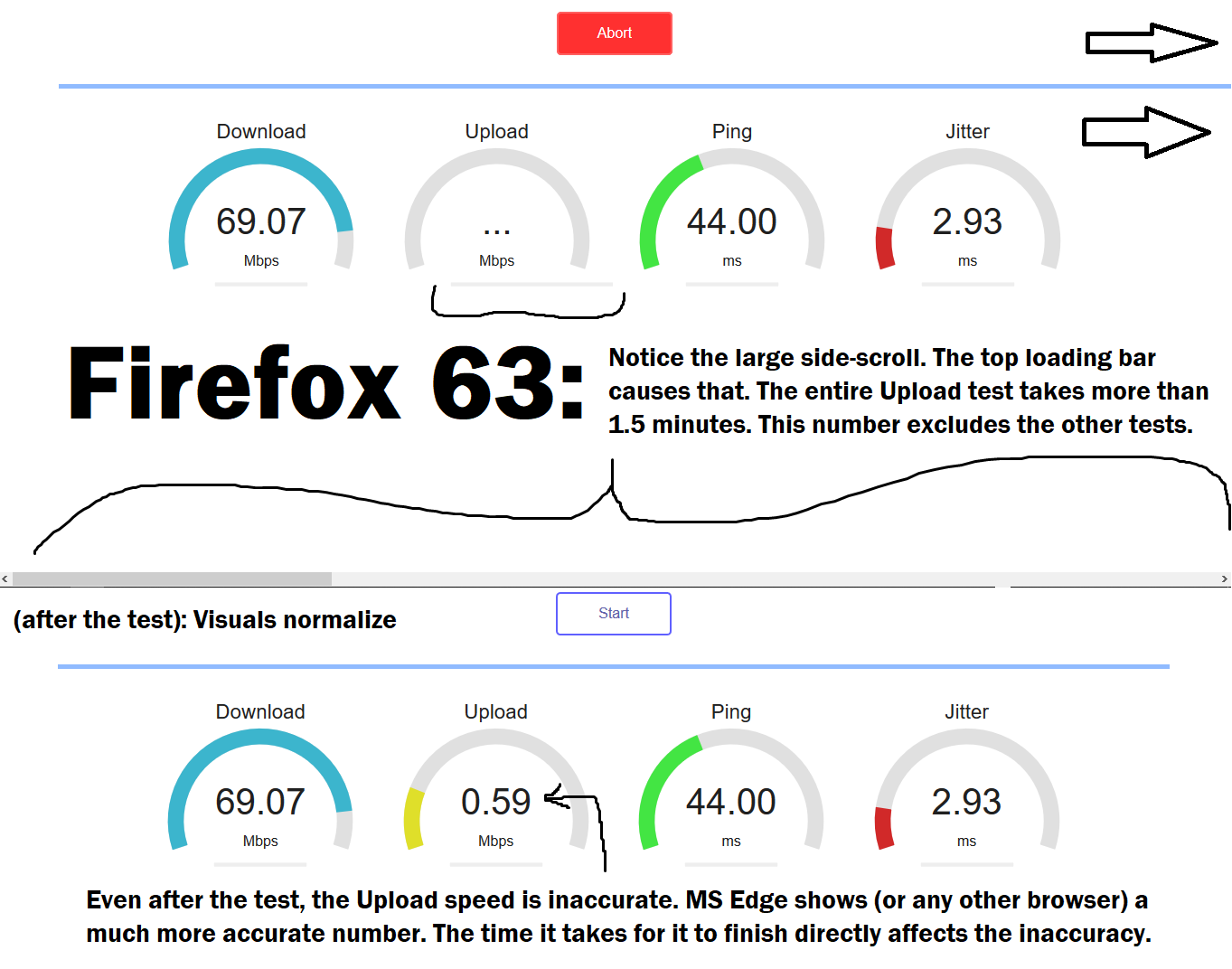 Firefox [Upload test] bug w/ loading bar · Issue #177 · librespeed ...