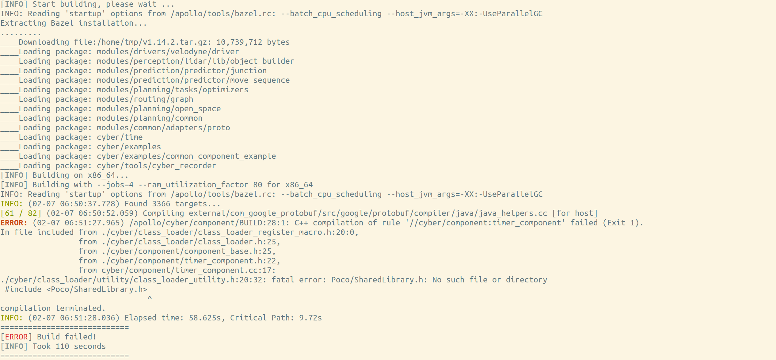 Missing poco library with a fresh build of the dev container · Issue ...