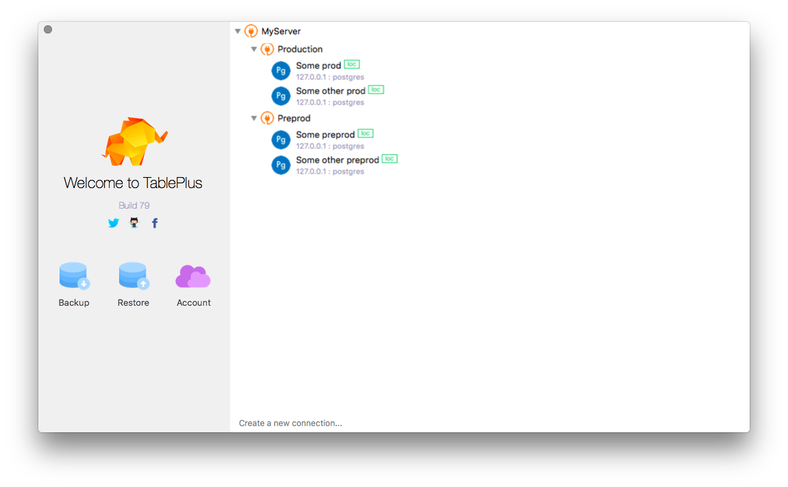 [Feature Request] Nested groups in favorite · Issue #163 · TablePlus ...
