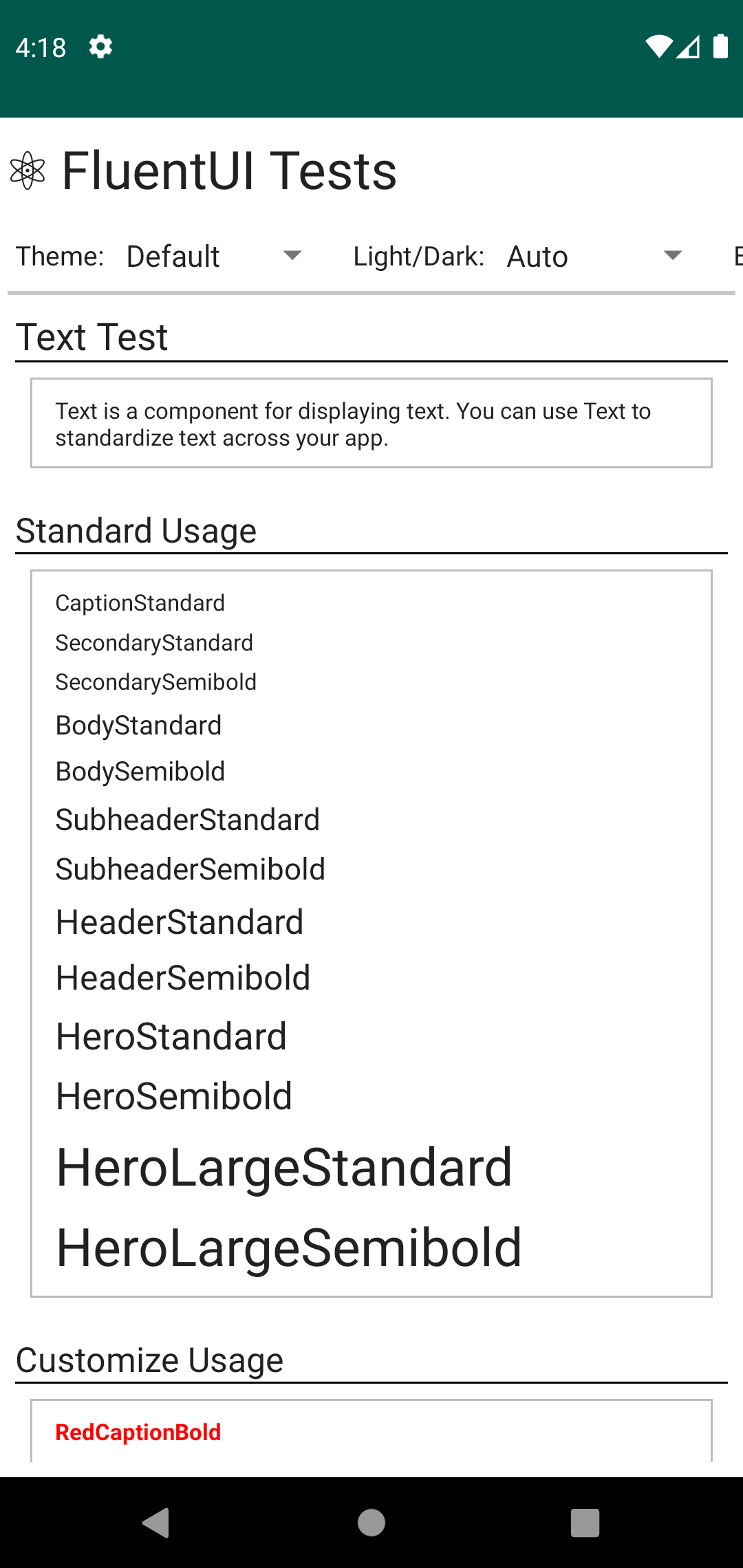 Android Text Theme by tamasane97 · Pull Request #663 · microsoft ...