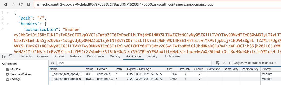 Support of multiple cookies from external authentication services ...