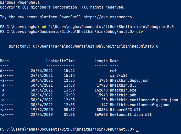 PS Folder Change PS Folder Change